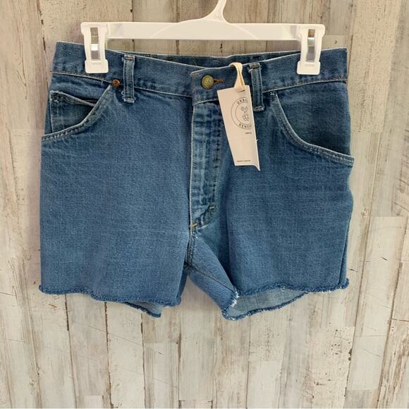 NWT Urban Renewal Upcycled Lee Vintage Denim Cut Off Shorts 1 Of A Kind - Picture 1 of 8